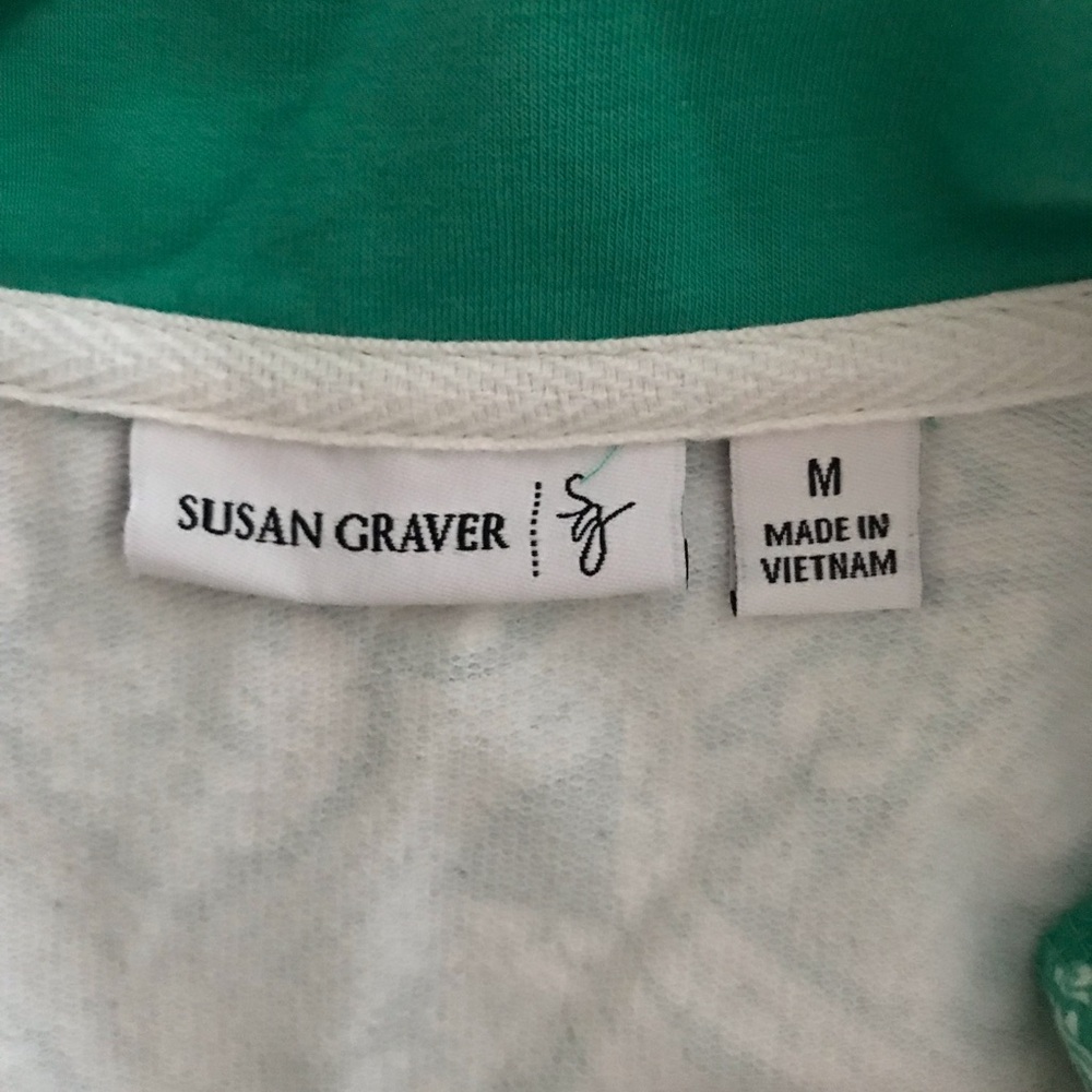Susan Graver Beautiful Top SZ M - Picture 5 of 7